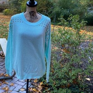 Forever 21 Light green / blueish sweater size M